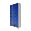 Locker Metálico 6 Puestos Horizontal - Azul