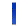 Locker Metálico 3 Puestos - Azul