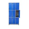 Locker Metálico 9 Puestos 180 cms - Azul