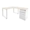 Escritorio Gerencial en L Tipo C Blanco - Blanco - Artiko