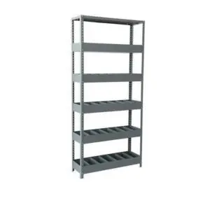 Estante Tornillero - 7 Cavidades 40 cm, Gris