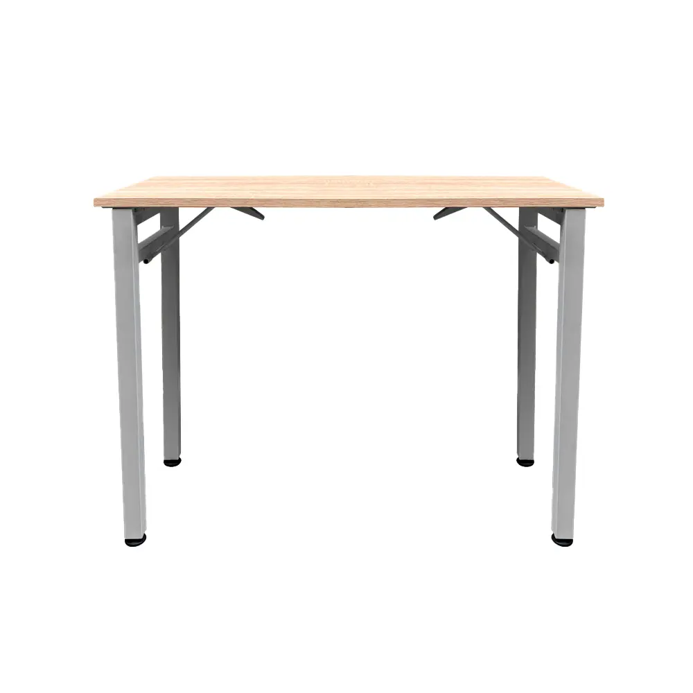 Mesa Plegable Tapa En Madera - Gris, 100 cm 1