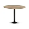 Mesa Anclaje Redonda Base Pintada - Avalon Oak