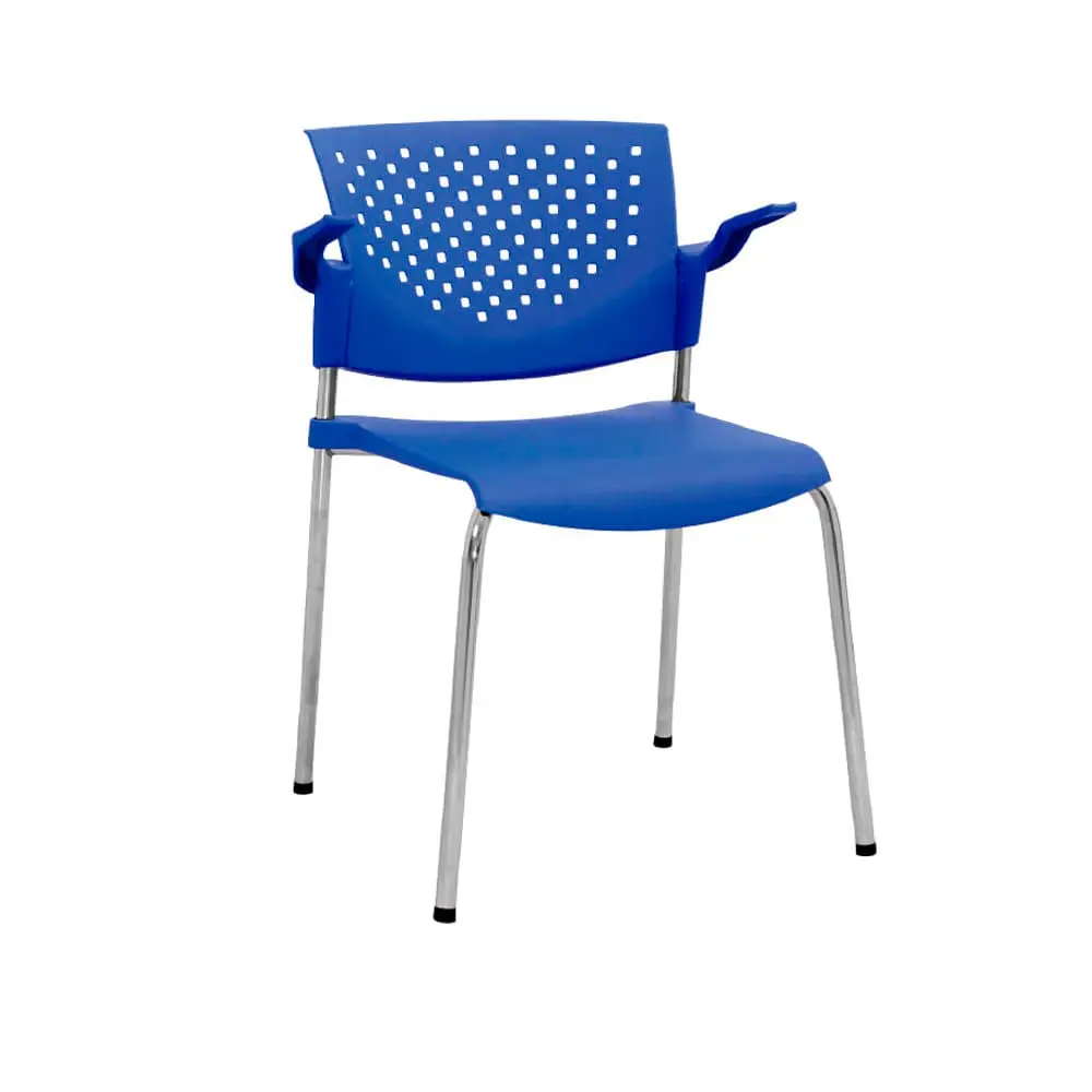 Silla Butterfly Cromo Con Brazos - Azul 1