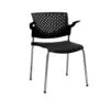 Silla Butterfly Cromo Con Brazos - Negro