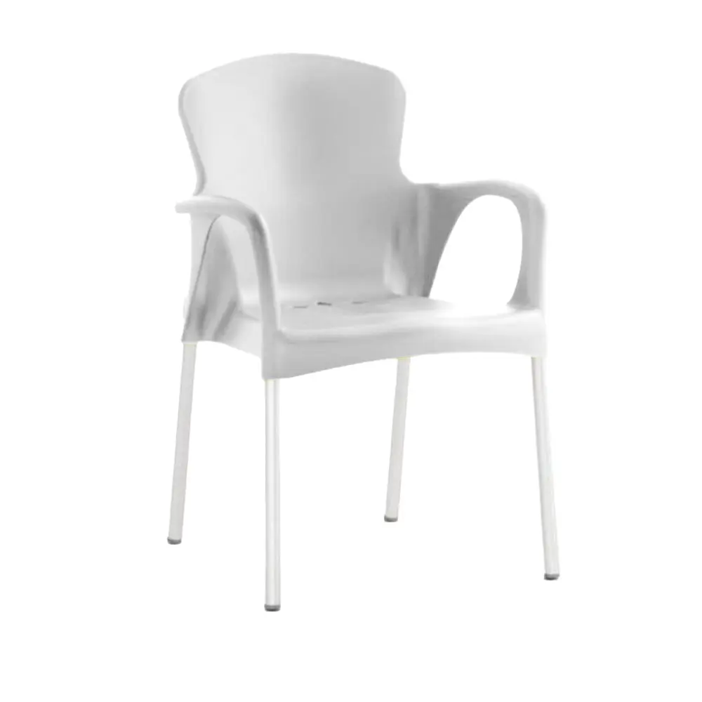 Silla Eva con Brazos - Blanco 3
