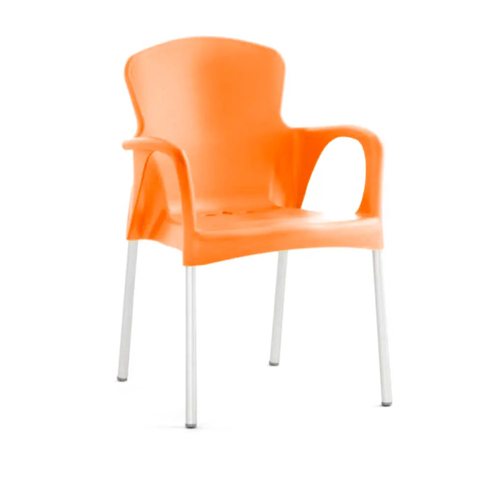 Silla Eva con Brazos - Naranja 4