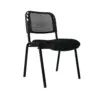 Silla Fija Isósceles Malla - Negro