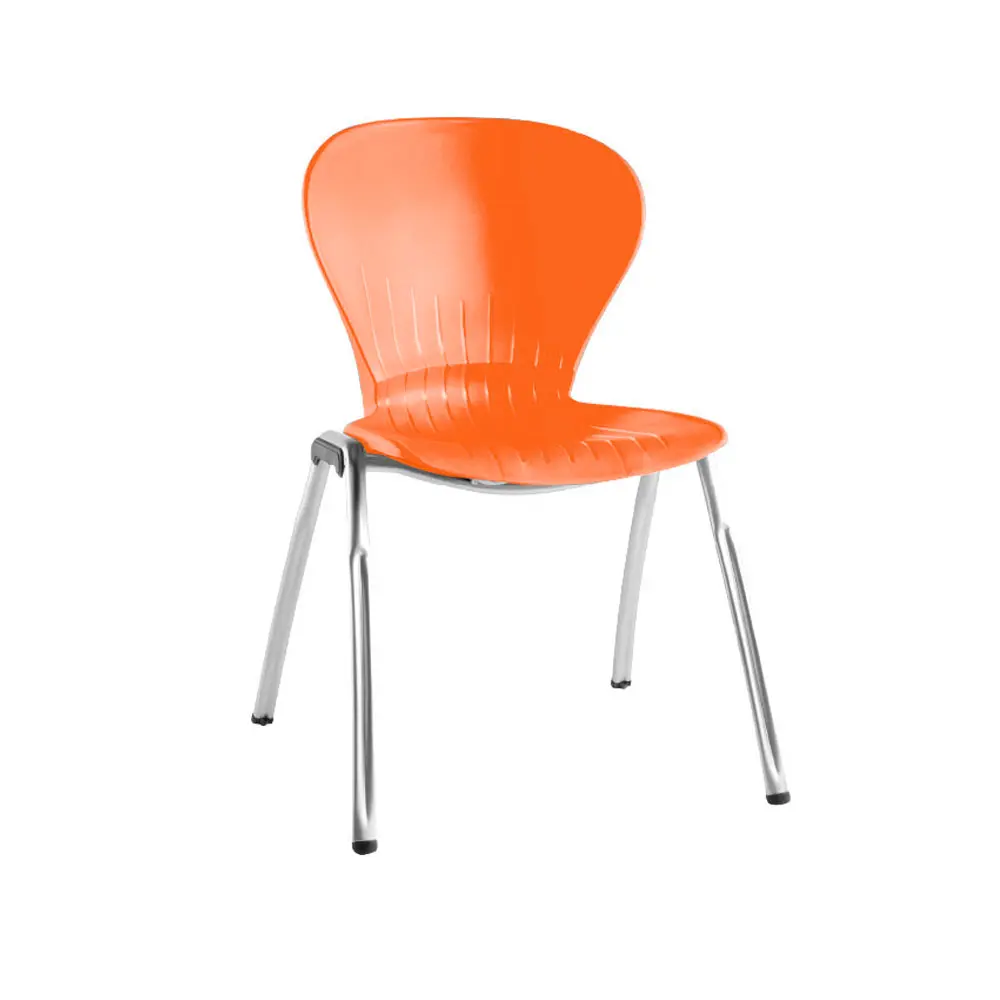 Silla Fija Orión Cromo - Naranja 0