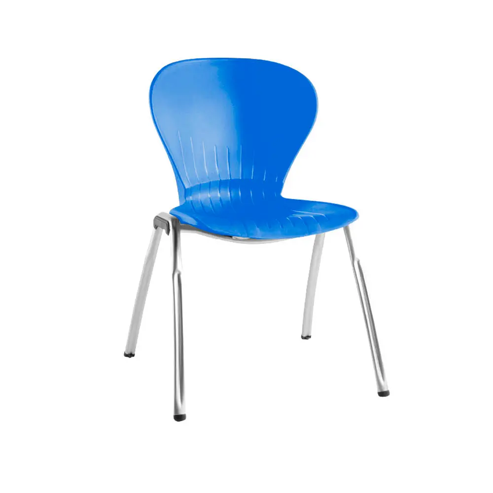 Silla Fija Orión Cromo - Azul 2