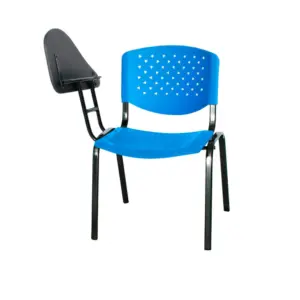Silla Universitaria Risma Brazo Abatible - Negro - Azul