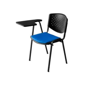 Silla Universitaria Risma Tapizada - Negro - Azul