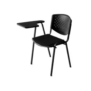 Silla Universitaria Risma Tapizada - Negro
