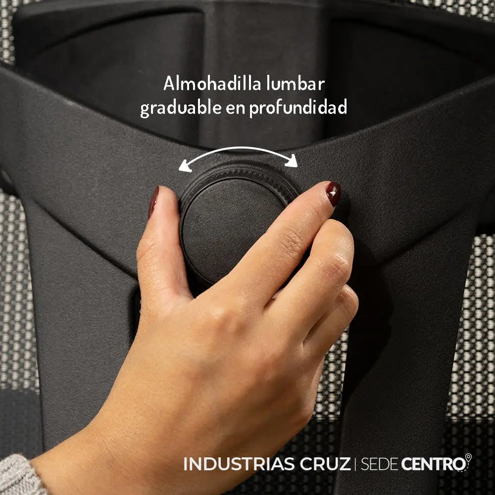 Almohadilla graduable en profundidad – Ajuste personalizado para mayor comodidad en sillas de oficina