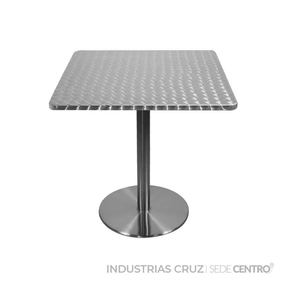 Mesa En Acero Cuadrada