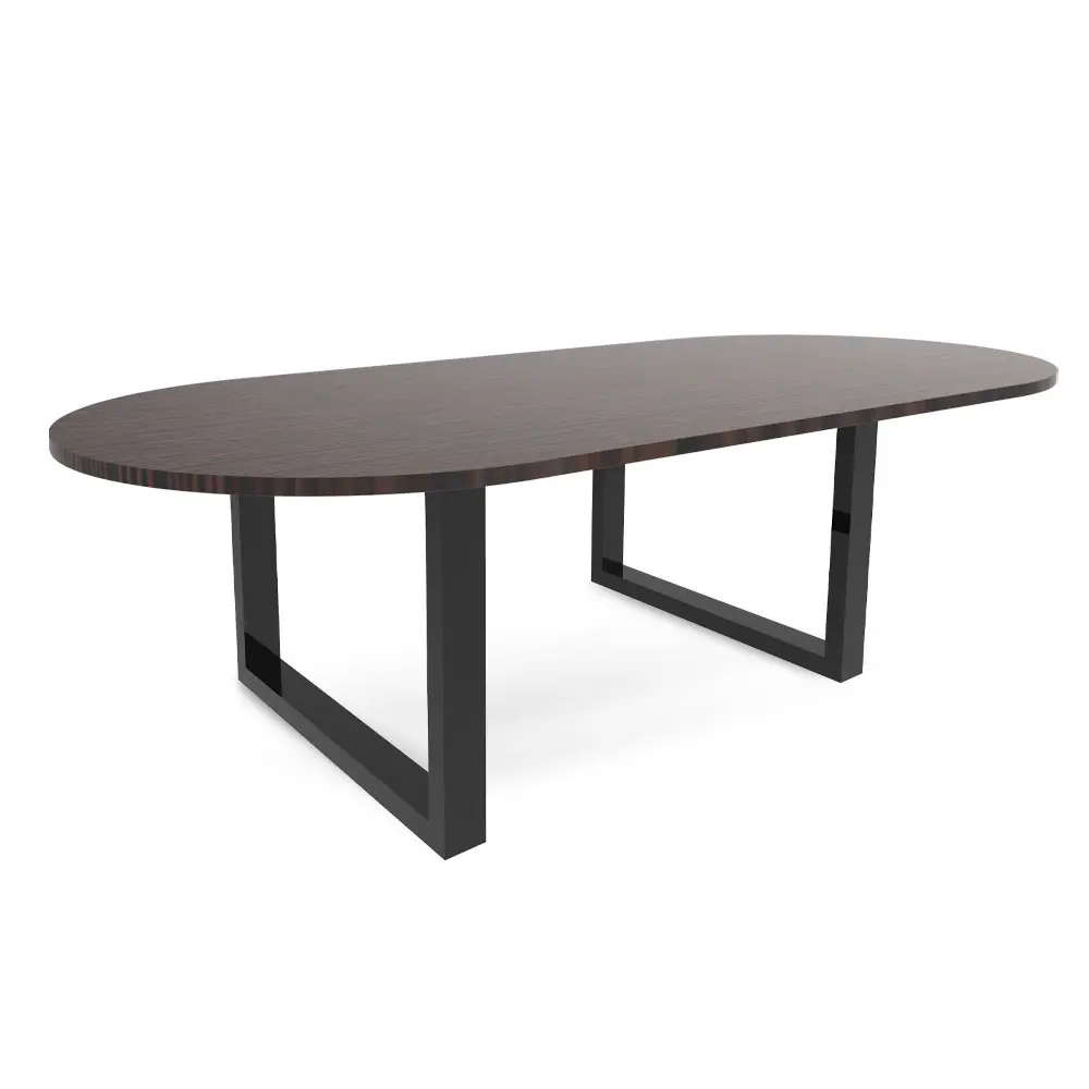 mesa de juntas ovalada de 6 puestos