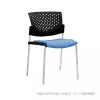 Silla Butterfly Tapizada Cromo - Azul