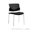 Silla Butterfly Tapizada Cromo - Negro