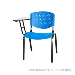 Silla Universitaria Risma Brazo Fijo - Negro - Azul