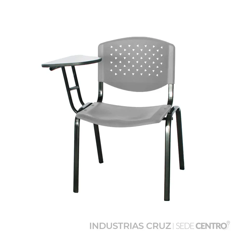 Silla Universitaria Risma Brazo Fijo - Negro - Gris 0