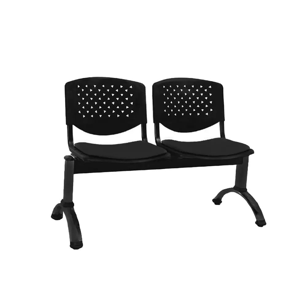Tándem Risma Tapizado 2 Puestos - Negro 4