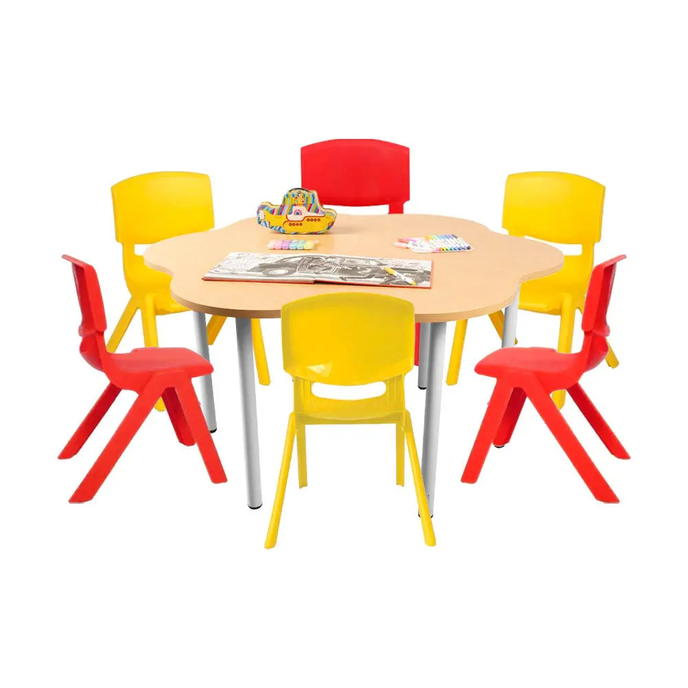 Mesa Infantil con Sillas tipo Flor