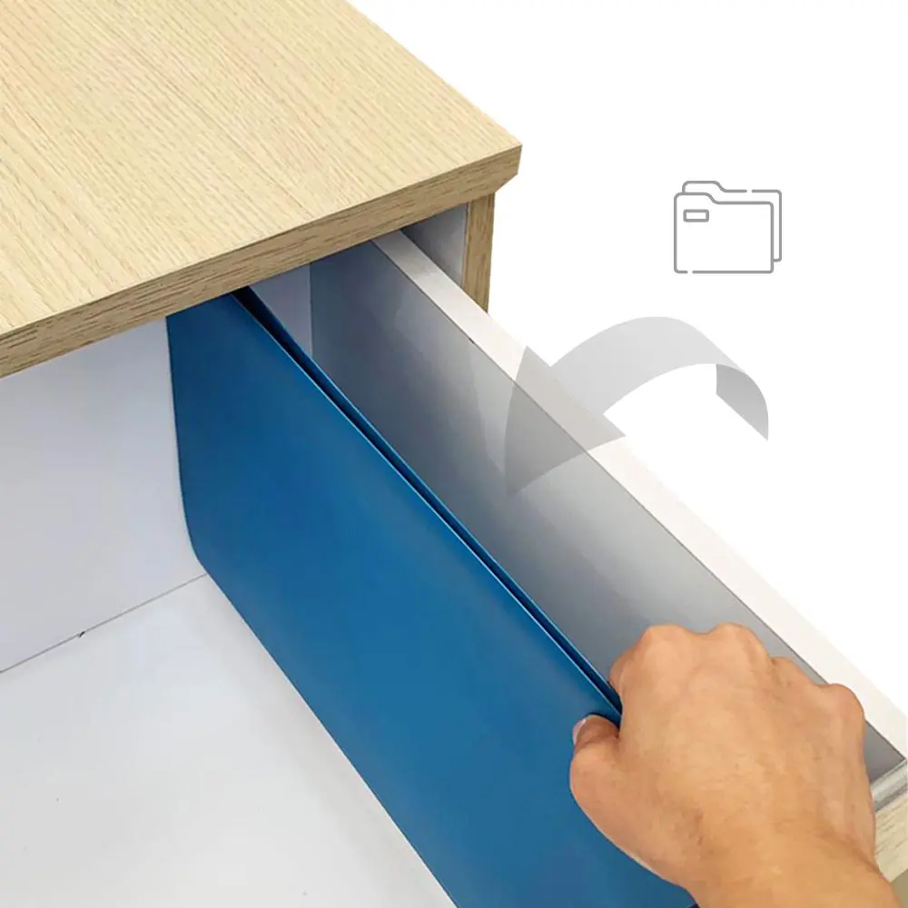 Archivador en madera con diseño elegante y práctico para almacenamiento de documentos