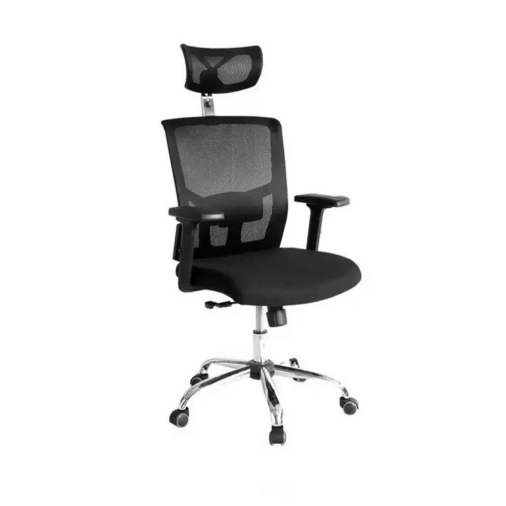 Silla de Escritorio Nairobi con Cabecero Cromo