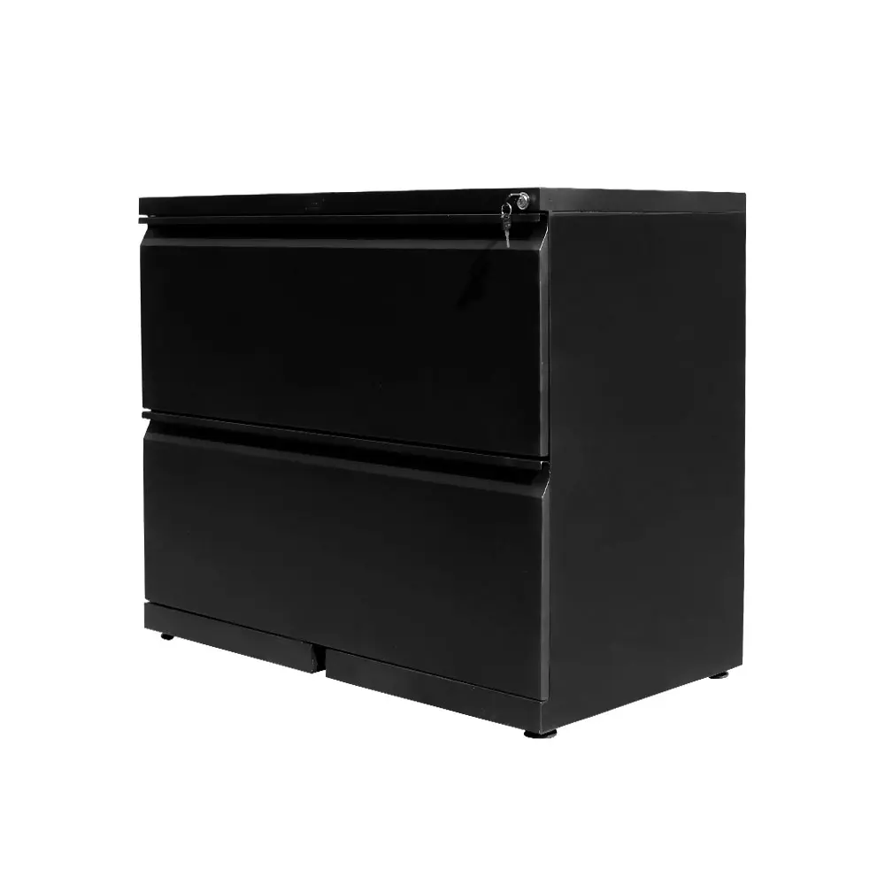 Archivador Metálico Horizontal 2 Gavetas - Negro 0