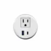 Enchufe Para Mesa Sencillo 70MM - Blanco
