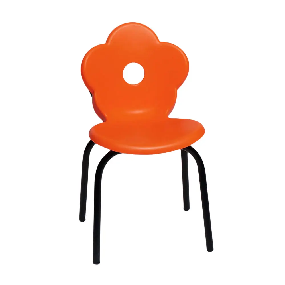 Silla Flor Set X5 - Naranja 3