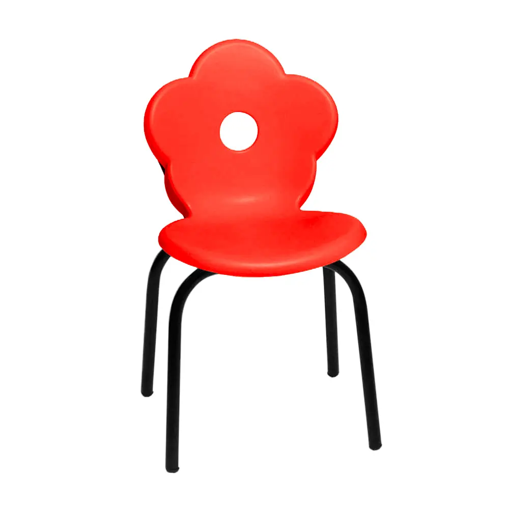 Silla Flor Set X5 - Rojo 2
