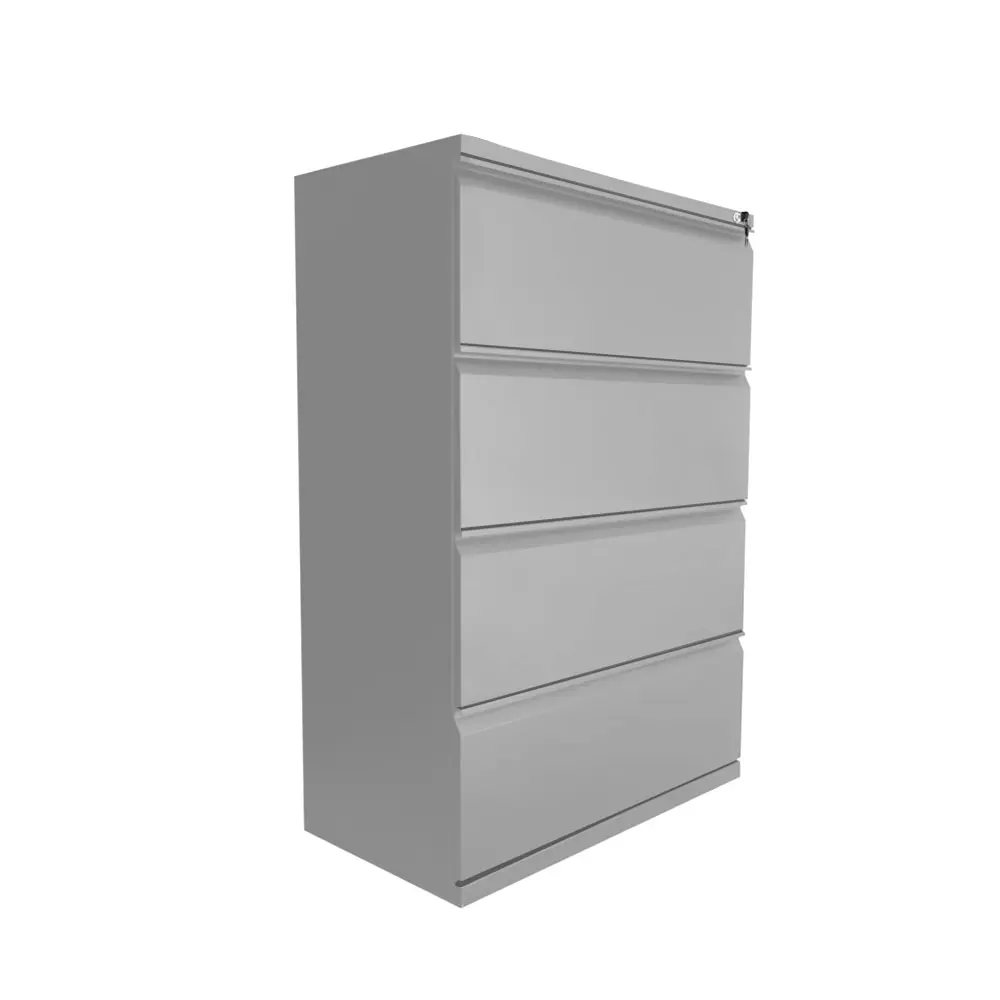 Archivador Metálico Horizontal 4 Gavetas - Gris 1