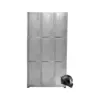 Locker Metálico 9 Puestos para Cascos - Gris