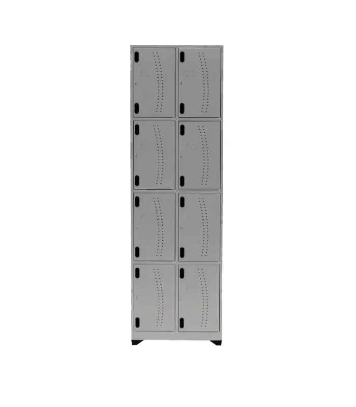 Locker Metálico 8 Puestos 200 cm - Gris 1