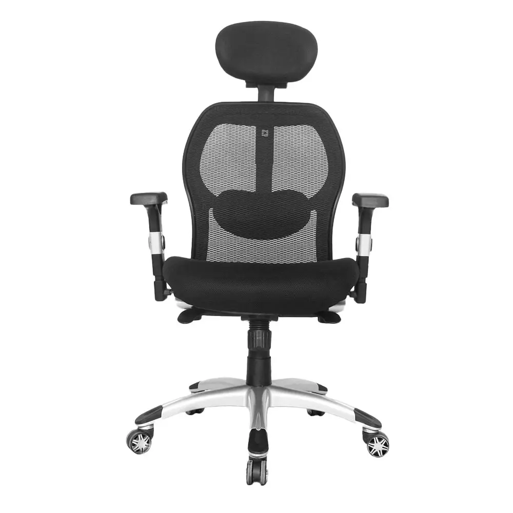 Silla Cairo con base en metal y diseño moderno, adecuada para oficinas y espacios de trabajo.