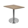 Mesa Delta Cuadrada Base En Acero - Avalon Oak