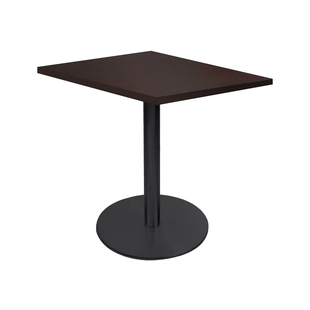Mesa Delta Cuadrada Base Pintada - Wengue 1