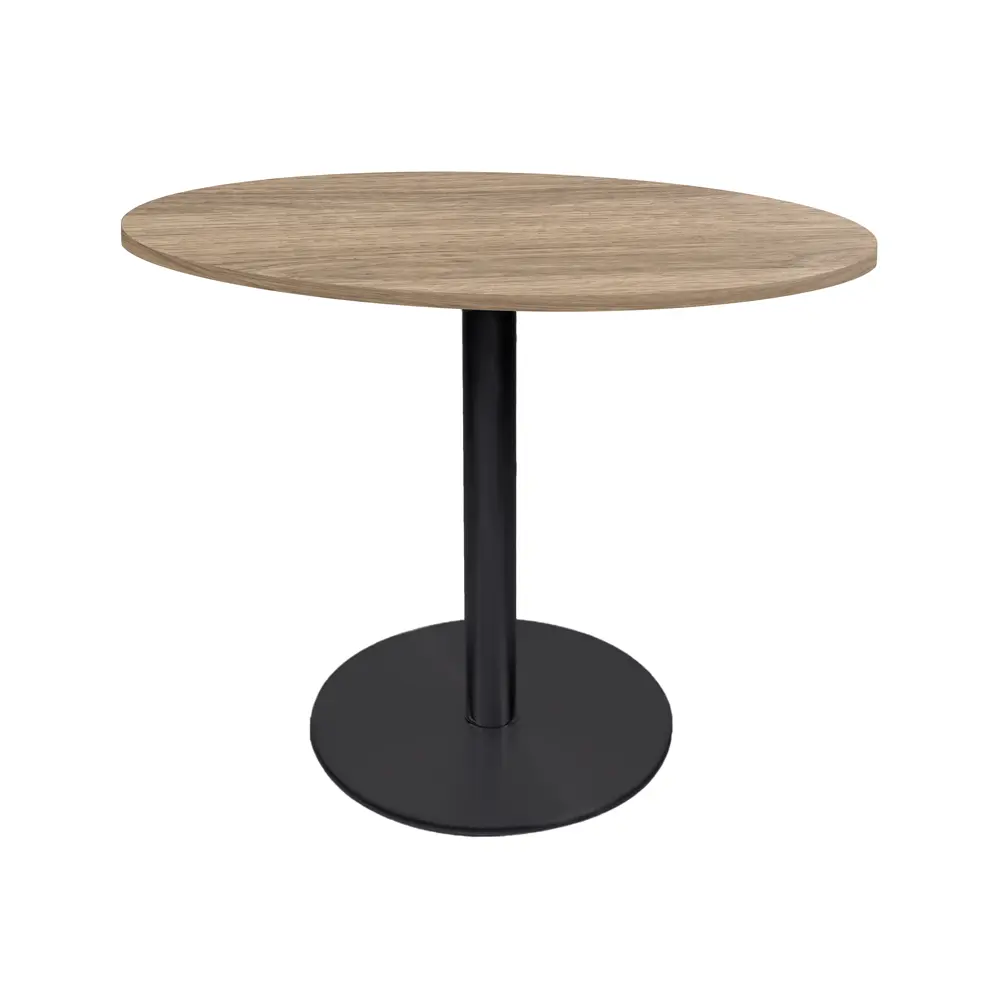 Mesa Delta Redonda Base Pintada - Avalon Oak 2
