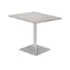 Mesa Kappa Cuadrada Base En Acero - Sea White