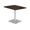 Mesa Kappa Cuadrada Base En Acero - Wengue