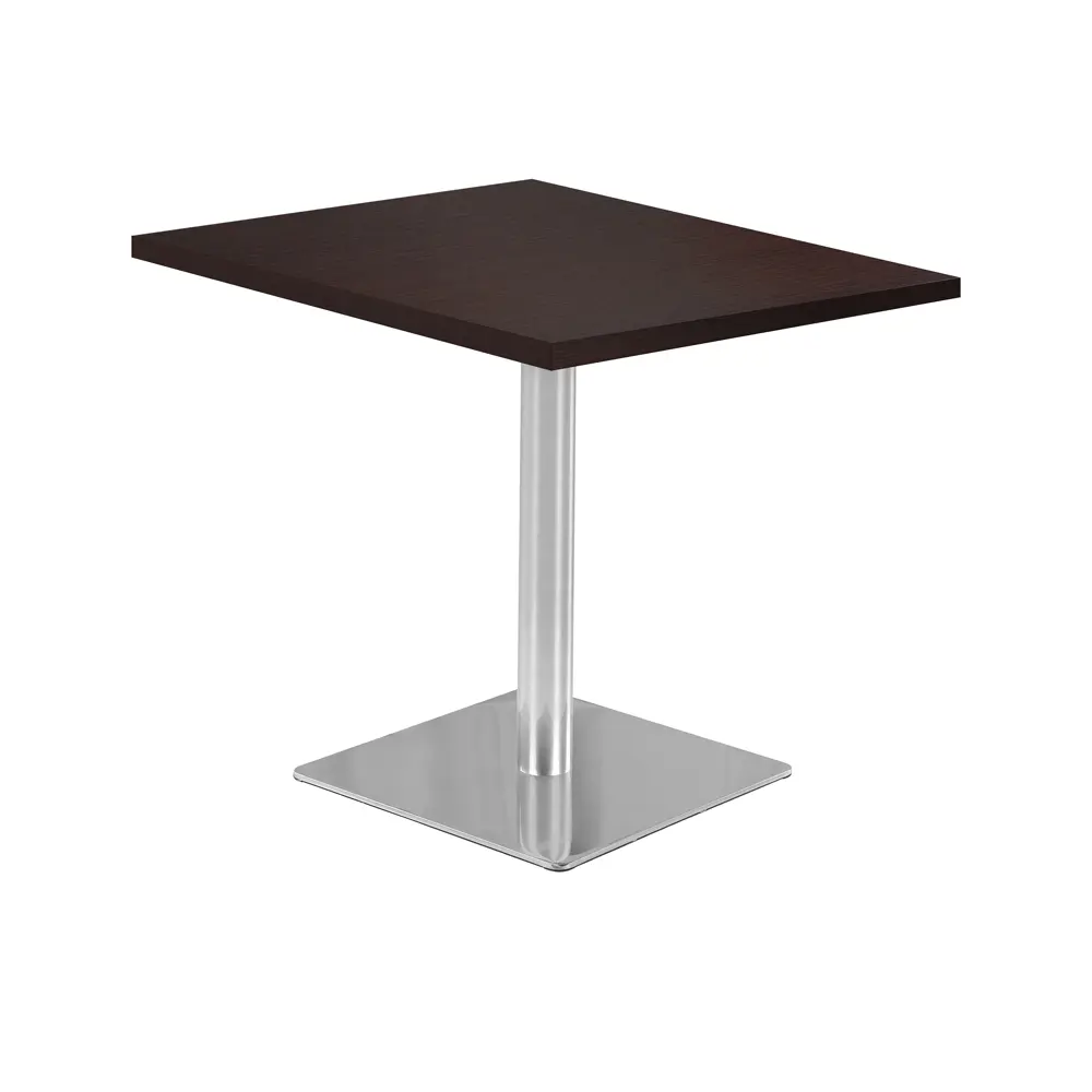 Mesa Kappa Cuadrada Base En Acero - Wengue 2