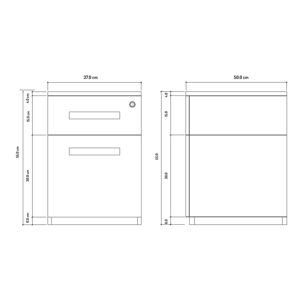 dimensiones cajonera mint