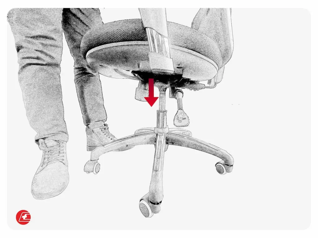 Imagen asociada a ¿Cómo arreglar una silla de escritorio que se baja sola?