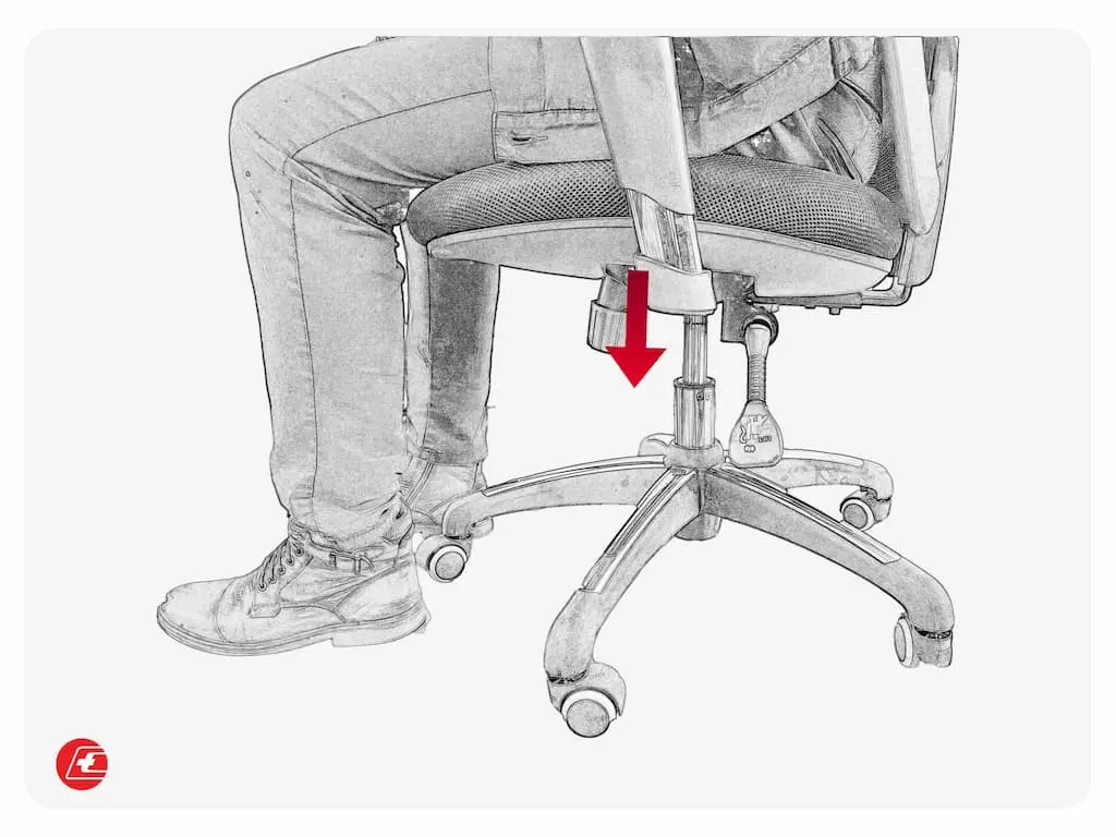 Imagen asociada a ¿Cómo arreglar una silla de escritorio que se baja sola?