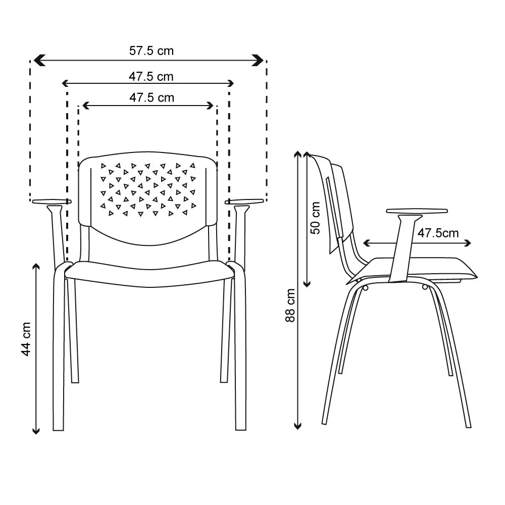 Silla Fija Tibet Blanca