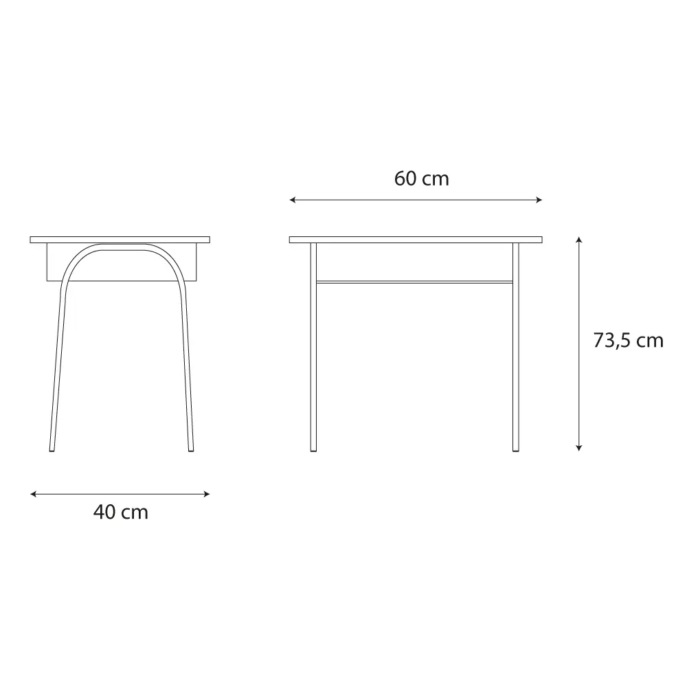 Pupitre Unipersonal Madera 2