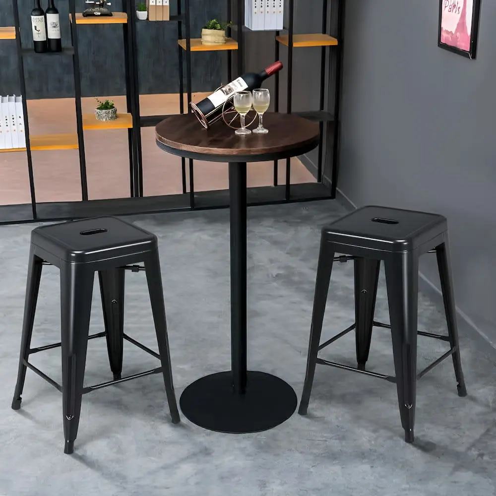 Butaco para barra Terek negro – Estilo moderno y elegante, ideal para ambientes de barra o cocina
