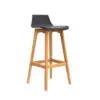 Butaco para Barra Wood - Negro
