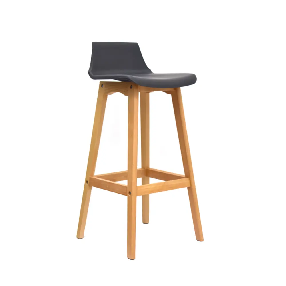Butaco para Barra Wood - Negro 1